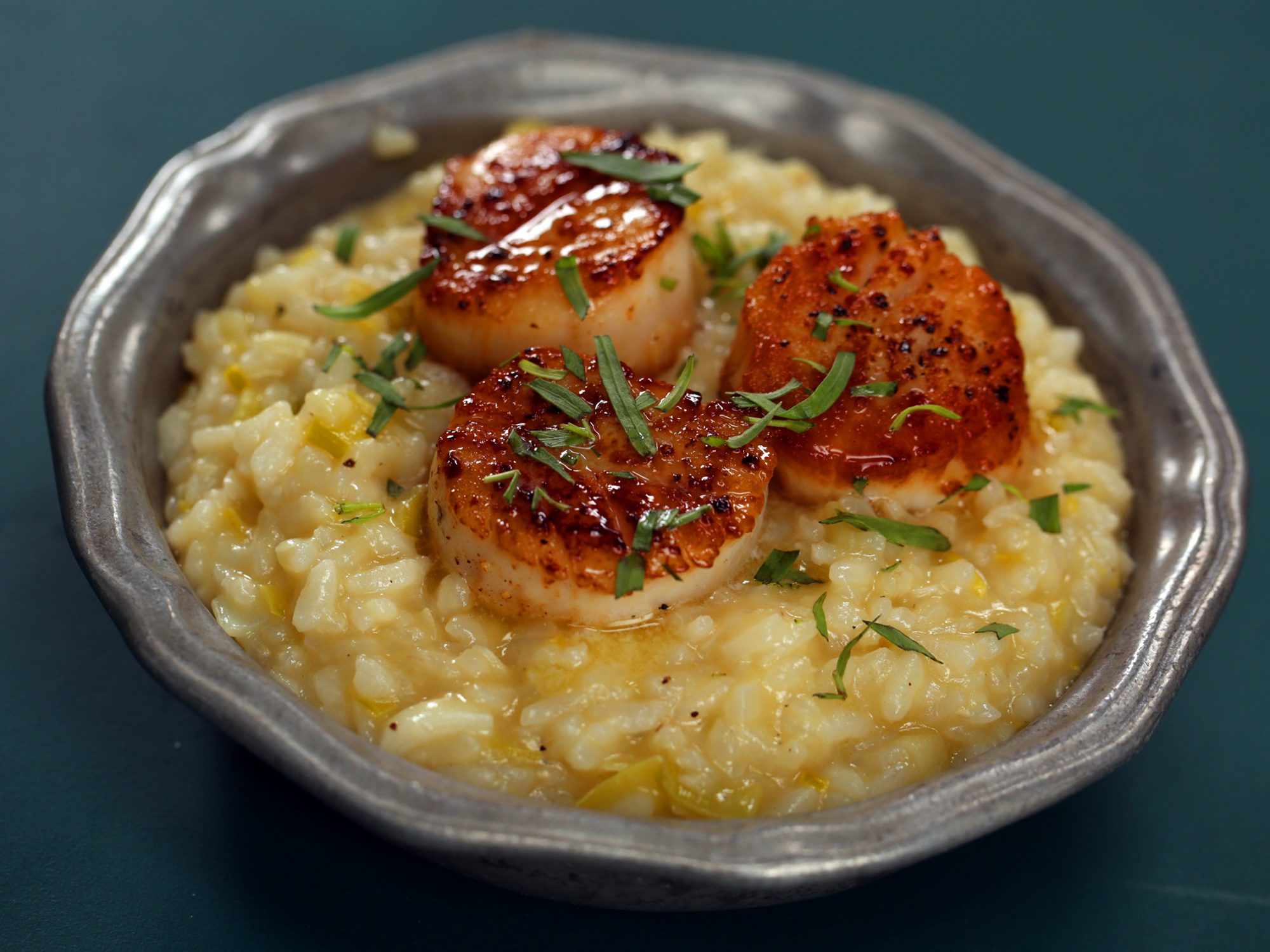 Instant Pot Risotto with Seared Scallops image