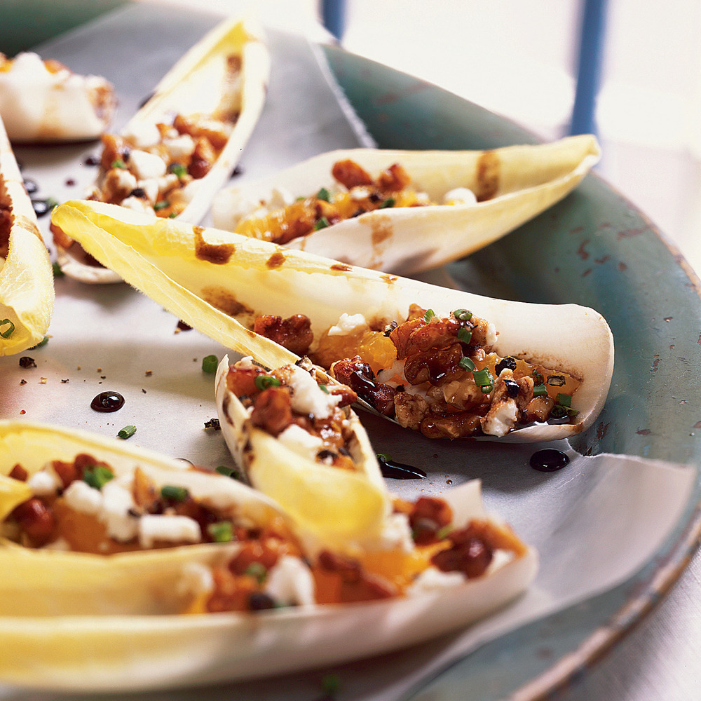 Endive Stuffed with Goat Cheese and Walnuts