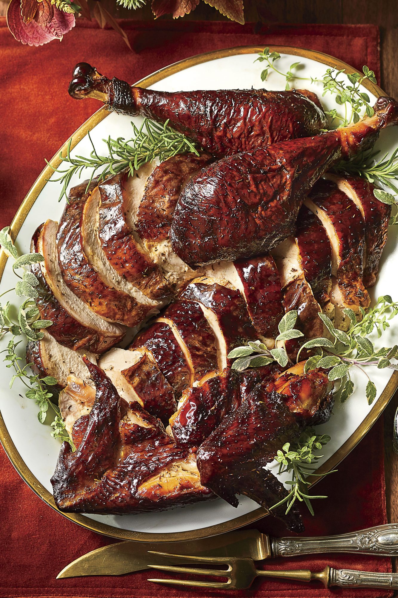 Herb-Rubbed Smoked Turkey